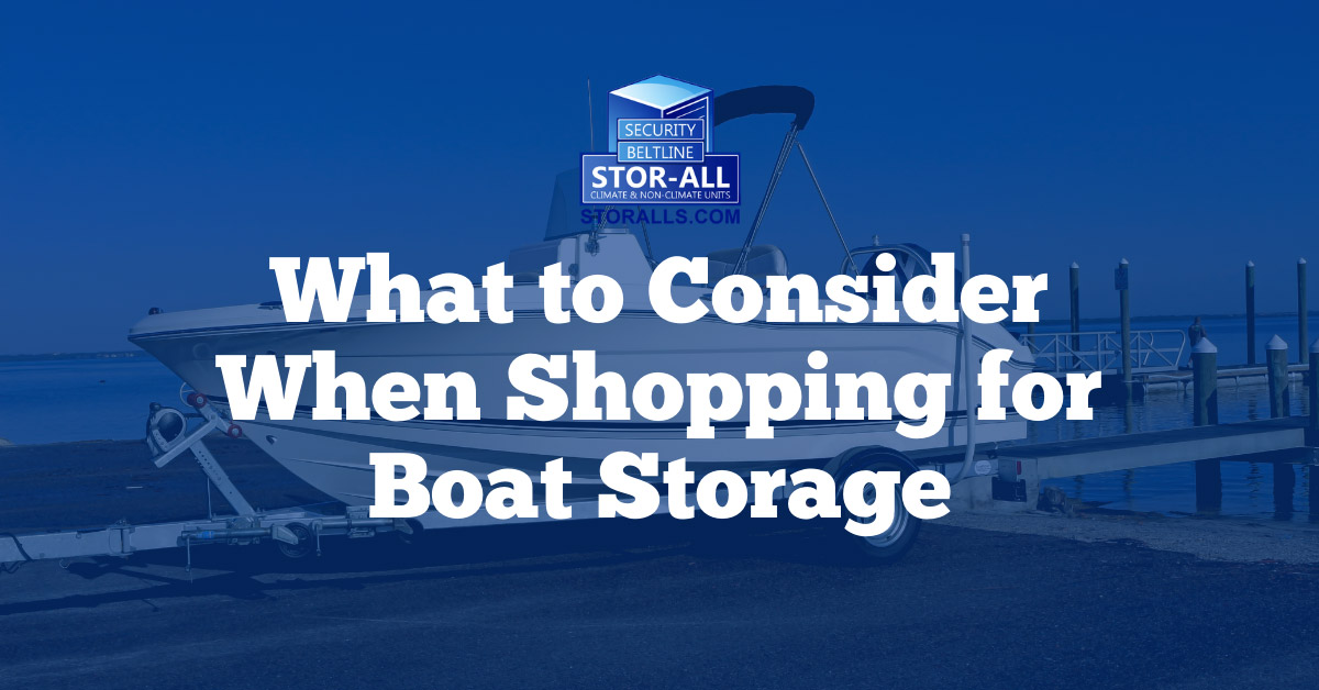 What to Consider When Shopping for Boat Storage