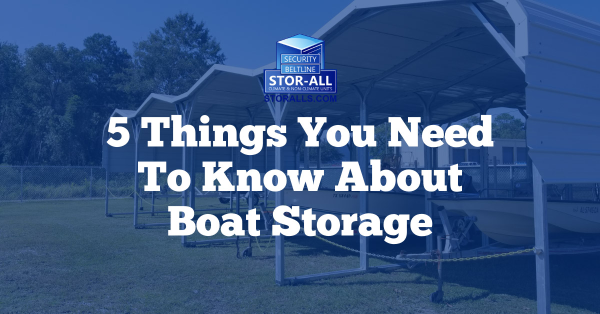 5 Things You Need To Know About Boat Storage