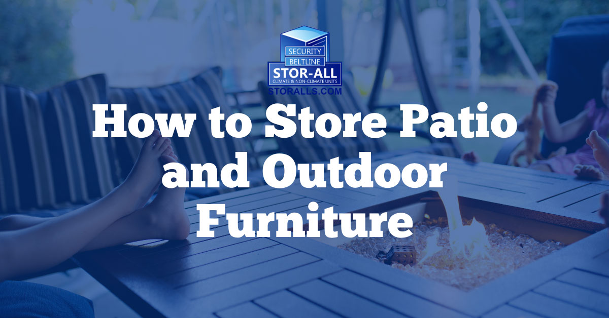 How to Store Patio Furniture/Cushions/Outdoor Furniture